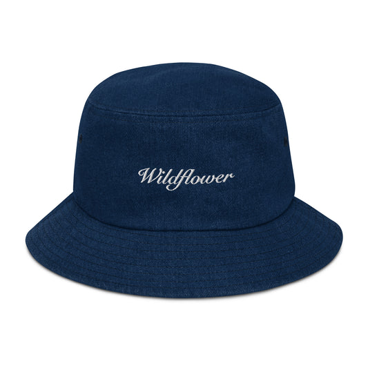 Wildflower Denim Bucket Hat