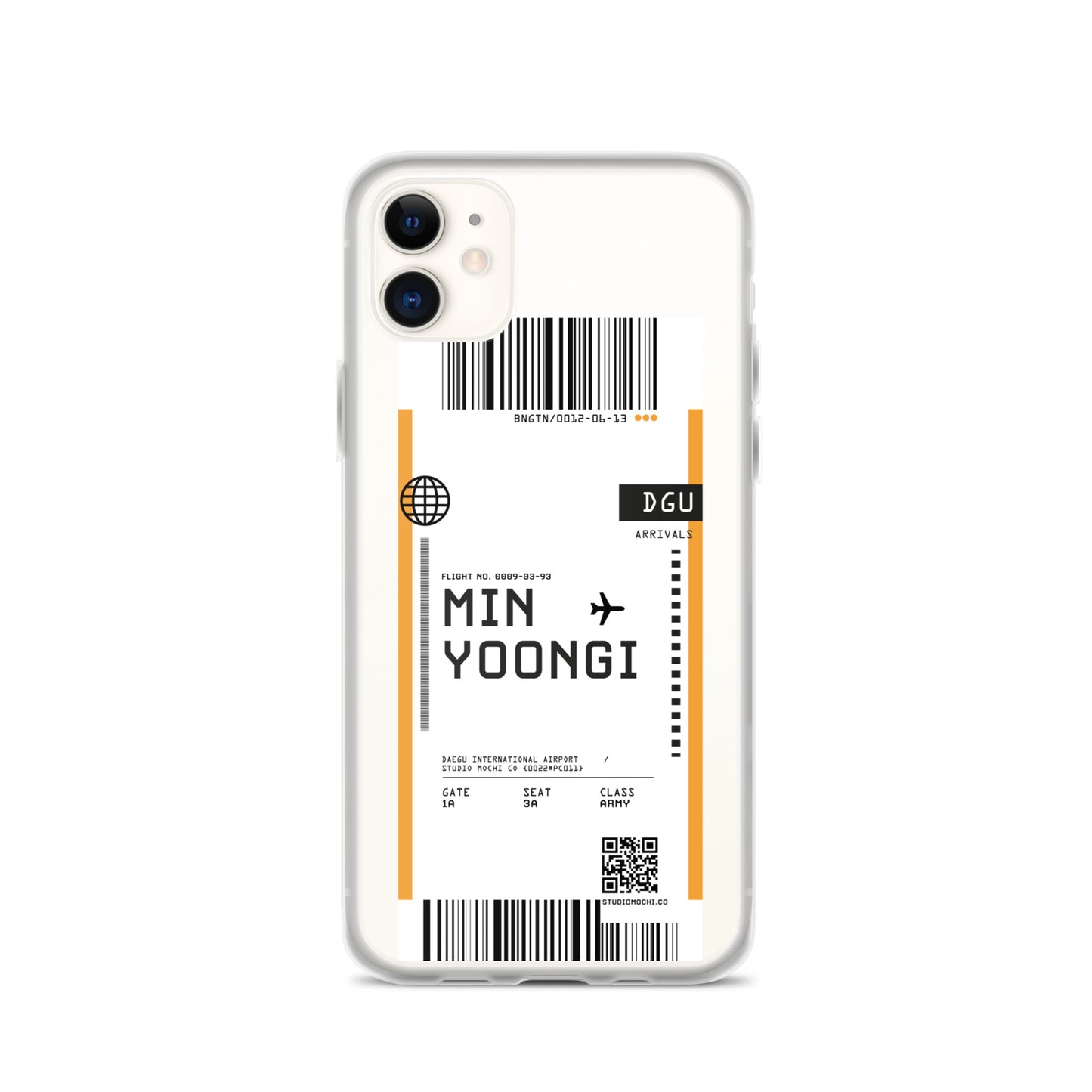 Min Yoongi Flight iPhone Case