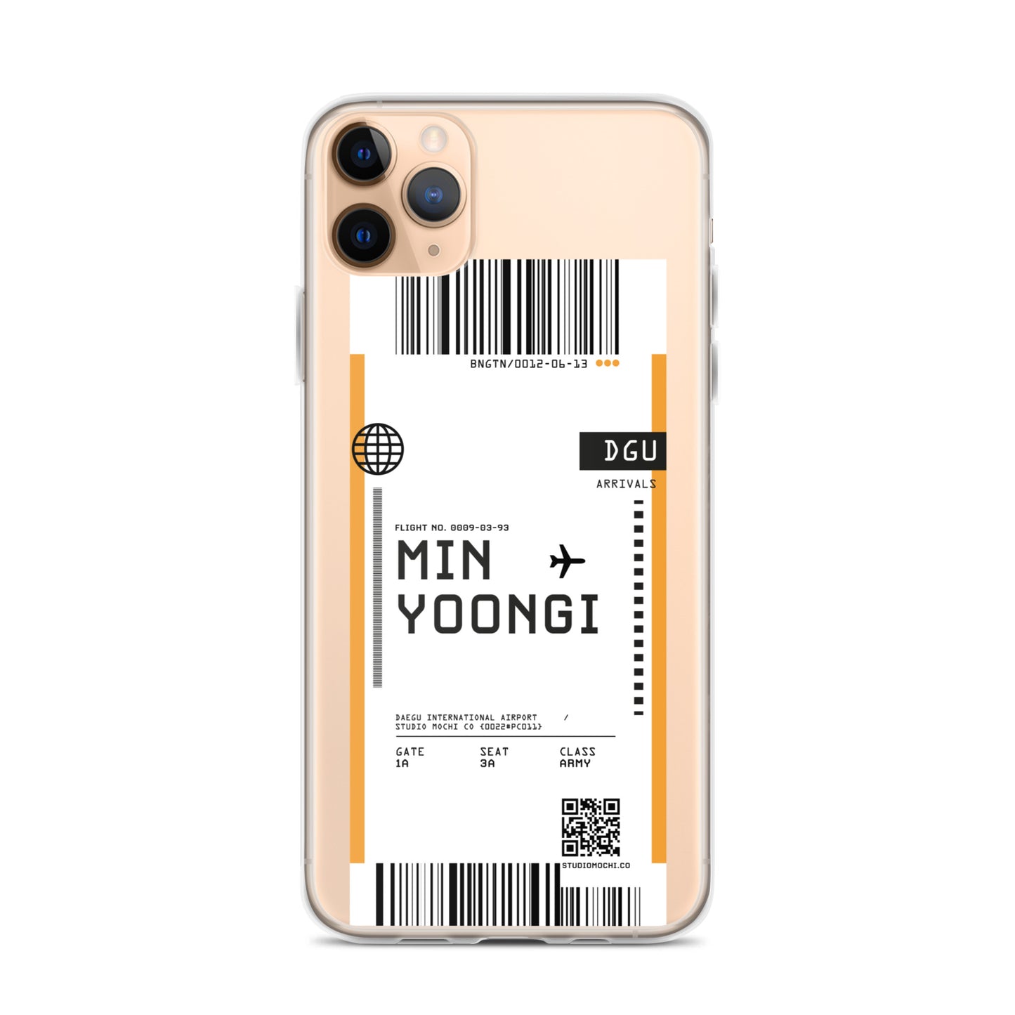 Min Yoongi Flight iPhone Case