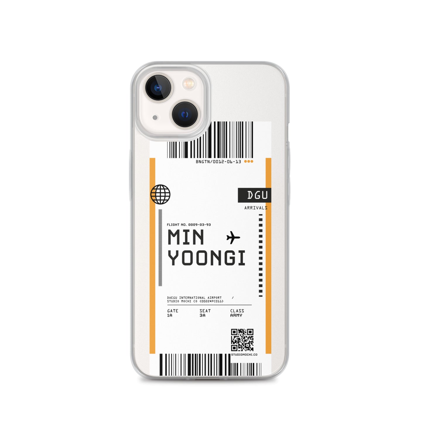 Min Yoongi Flight iPhone Case